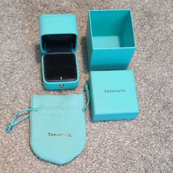 Tiffany & Co. Turquoise Box and Pouch Set - Picture 1 of 1